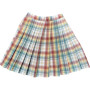 pleated skirt spring and summer high waist skirt a line plaid short skirt women