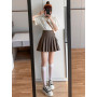 Pleated Skirt Skirt for Female Summer High Waist Slim A-line Student Skirt