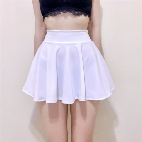 Sexy Women Micro Mini Skirts Outdoor Sexy Sweet Girls Dance Short Skirt Street Wear High Waist Hem Flared A-Line Pleated Skirts