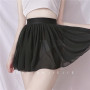 Super Sexy Asian Girl Mini Skirts Mesh Lace Transparent Women Cosplay Hot 2022 Pleated Skirt Solid Color Miniskirt Korean 5I9X