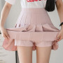 Spring Summer Shorts Skirt Women High Waist Sexy Mini Skirts for Girls School Short Pleated Kawaii Japanese Pink Skirt