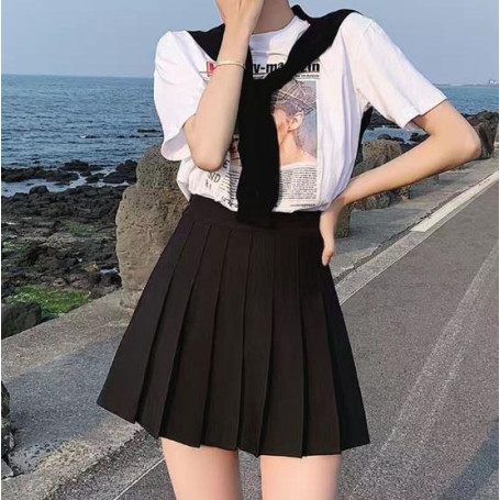 Spring Summer Shorts Skirt Women High Waist Sexy Mini Skirts for Girls School Short Pleated Kawaii Japanese Pink Skirt
