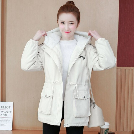 Women Jacket Winter Thick Warm Down Cotton Parka Coat Women's Casual Loose Korean Style Outwear Ladies Hooded