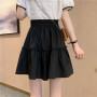 Mini Skirt A Line Pleated Skirt Women Girl White Black Korean Fashion Clothes Clothing Kawaii Cute Style Fairy Core Fairycore