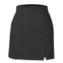 Women Velvet High Waist Zip Side Split Asymmetrical Wrap Hip Mini Skirts WDC9526