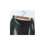 PU Leather Short Skirt Women Black Sexy Split Slim High Waisted A-line Mini Skirts Female Shorts Vintage Harajuku Streetwear