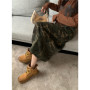 High-waisted Camouflage Skirt Women's Spring Autumn New Street Style Slits Show Thin Big Pocket Cargo Mid-length Skirts Female