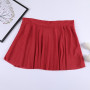 Women Sexy Mini Skirt Club Wear See Through Skirts Ladies Ice Silk A-Line Pleated Skirt Low Rise Waist Ruffled Skirt Nightdress