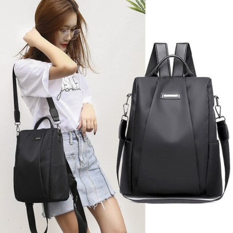 Hot Selling Women Waterproof Oxford Cloth Travel Backpack Nylon Anti-theft Double Shoulder Bag