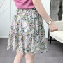 Floral A Line Mini Skirts Women Korean Style Fashion Summer New High-Waist All-mach Elegant Female Clothes Simple Short Skirts