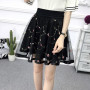 Elegant Cute Women's A Line Mesh Mini Skirts Elastic Tulle Pleated Skirt Sweet  Skirt Prom Cosplay Lolita Princess Petticoat