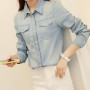 Blouse Women Shirt Denim Shirt Women's Spring  Autumn Casual Shirt Long Sleeve Summer Coat Blusas Ropa De Mujer