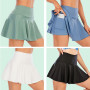 Cloud Hide Fitness Tennis Skirts Badminton Golf S-XXXL Skirt High Waist Shorts Women Athletic Running Sport Girls Pleated Skorts