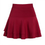 Korean Skirt Casual Mini Stretch Waist Flared Plain Pleated Skater Skirt Harajuku Skirt Vintage Black Skirt Women Skirt