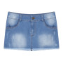 Denim Skirt Casual Zipper Fly Pockets Slim Fit Miniskirt Women