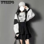 Vintage Women Gothic Punk Lolita Skirt Casual High Waist Black Harajuku Suspender Skirt Girls Y2K Mini Skirt Streetwear Clothes