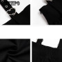 Vintage Women Gothic Punk Lolita Skirt Casual High Waist Black Harajuku Suspender Skirt Girls Y2K Mini Skirt Streetwear Clothes