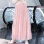High Waist Women Tulle Skirt Female Long Pleated Tutu Skirt Teen Girls Ball Gown Skirts