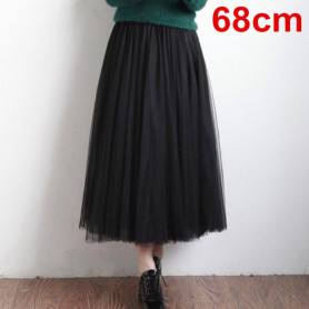 High Waist Women Tulle Skirt Female Long Pleated Tutu Skirt Teen Girls Ball Gown Skirts High Waist Women Tulle Skirt Female Long Pleated Tutu Skirt Teen Girls Ball Gown Skirts