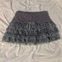 Ruffles Low West Mini Skirt Women