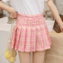 Pleated Skirt Student Spring Summer Preppy White Black Short Skirt Cute Korean Ladies High-waisted A Line Skirts Asian Size