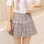 Pleated Skirt Student Spring Summer Preppy White Black Short Skirt Cute Korean Ladies High-waisted A Line Skirts Asian Size