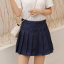 Pleated Skirt Student Spring Summer Preppy White Black Short Skirt Cute Korean Ladies High-waisted A Line Skirts Asian Size