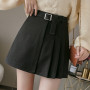 Casual Korean Harajuku Women Empire Skirt Vintage Mini A-line Skirts High Waist Above Knee Skirt