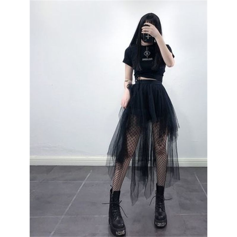 Abstract Geometric Grunge Women's Skirt