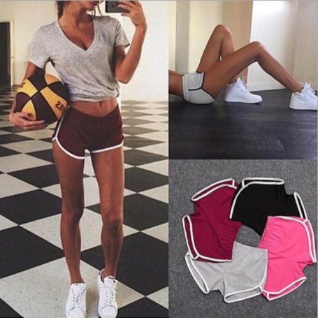 Sports Shorts Women Casual Wear Three-quarter Pants Korean Fashion Yoga Beach Pants Candy Color Hot Pants