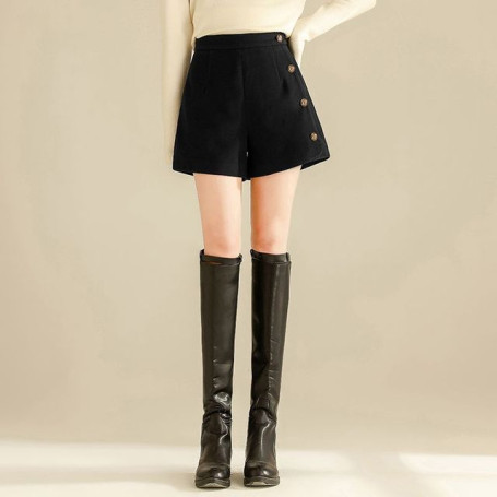 Fashion Elegant All-match Fashion Shorts for Women Korean Women's Clothes Spring High Chic Women Pants