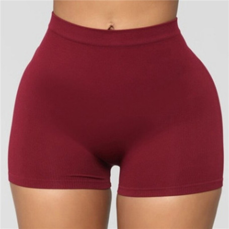 High Waist Women Fitness Sports Shorts Casual Skinny Soft Elastic Stretch Solid Shorts