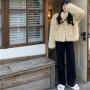 Thicken Warm Plush Jacket Women Fashion Long Sleeve Faux Fur Coats Loose Artificial Fox Coat