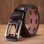 Men's High Quality Leather Belt Brand Strap Double Pin Buckle