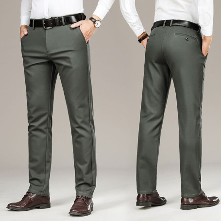 Men's Thick Casual Pants Fashion Brand High Waist Oversized