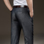 Men's Breathable High Waist Casual Pants Wide Legs Plus Size