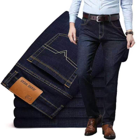 Men's Business Casual Jeans Oversized Denim