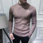 Korean Fashion Men's Sweater Wool Turtleneck Oversized