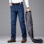 Men's Jeans Business Fashion Casual Thick Fleece Denim
