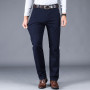 Men's Casual Cotton Pants Classic Style Elastic Brand Clothes