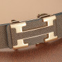 High Quality Automatic Metal Buckle Belt For Men Genuine Leather Waistband