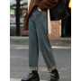 High Waisted Jeans Women Vintage Washed Loose Straight Denim Pants