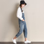 Women jumpsuit sexy street straps denim jeans