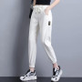 Harem Pants Vintage High Waist Jean Women's Ankle Length Denim Pants