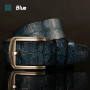 High Quality Male Belt Genuine Leather Strap Luxury Famous Brand Crocodile Pin Buckle Ceinture Homme