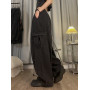 Cargo Pants Women Clothing High Street Vintage Waisted Casual Wide Leg Baggy Jeans