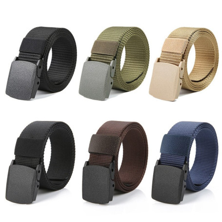 Automatic Buckle Nylon Belt Male Army Tactical Belt Men's Military Waist Canvas Belts