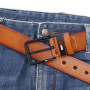 Men Belts New PU Leather Simple Metal Buckle Belt Boys Jean Pants Waistband Belts Straps Luxury Designer Brand Cloth Accessories