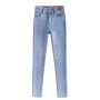 Mid Waist Warm Jeans For Women Denim Pants Ankle length