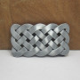 Men retro zinc alloy knot belt buckle 4cm width loop